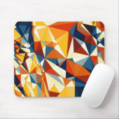 Netto meerkleurige driehoeken muismat (Met muis)