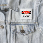 Netto-neutraliteit loopt gevaar vierkante button 5,1 cm (In situ)