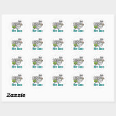 Netto nul ronde sticker (Vel)