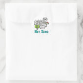 Netto nul ronde sticker (Tas)