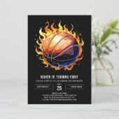 Netto Printable Custom Basketbal Verjaardag Kaart (Staand voorkant)