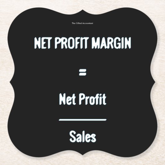 "Nettowinstmarge" Kartonnen Onderzetters (Voorkant)