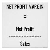 "Nettowinstmarge" Perfect Poster (Voorkant)
