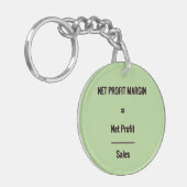 "Nettowinstmarge" Sleutelhanger (Voorkant Links)