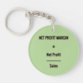 "Nettowinstmarge" Sleutelhanger (Voorkant)