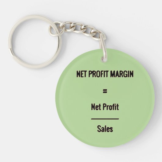 "Nettowinstmarge" Sleutelhanger (Voorkant)
