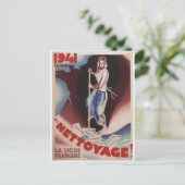 Nettoyage Propaganda Poster Briefkaart (Staand voorkant)