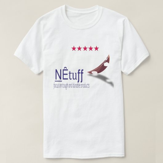 NEtuff – Sterk en Duurzaam Merklogo-ontwerp T-shirt (Design voorkant)