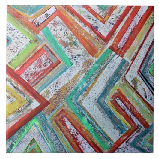 Netwerk 6 x 6 Keramische Tegel Tegeltje (Voorkant)