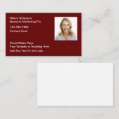 Netwerk- en marketingprofessional visitekaartje (Voorkant / Achterkant)