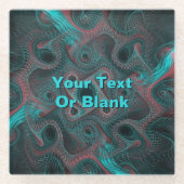 Netwerk Glazen Onderzetter (Voorkant)