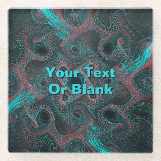 Netwerk Glazen Onderzetter (Voorkant)