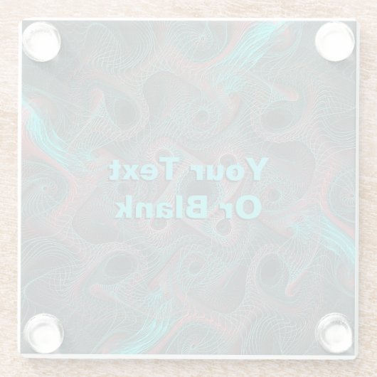 Netwerk Glazen Onderzetter (Achterkant)