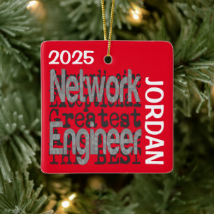 Netwerk Ingenieur Extraordinaire Aangepast Keramisch Ornament