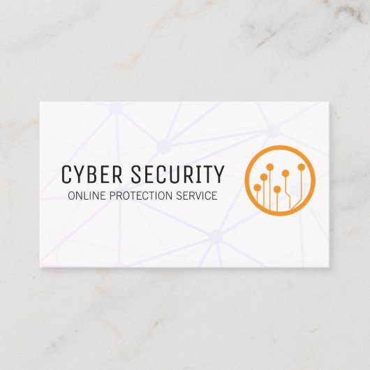 Netwerk | Tech Circuitry Logo Visitekaartje (Voorkant)