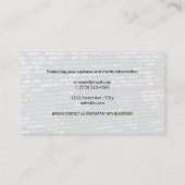 Netwerkbeveiliging | Beveiligingscamera Visitekaartje (Achterkant)