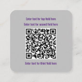 Netwerkbeveiliging en pen testen - Vrouw engineer Vierkante Visitekaartje (Achterkant)