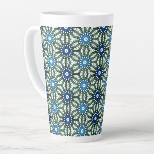 Netwerken latte mok (Linkerhoek)
