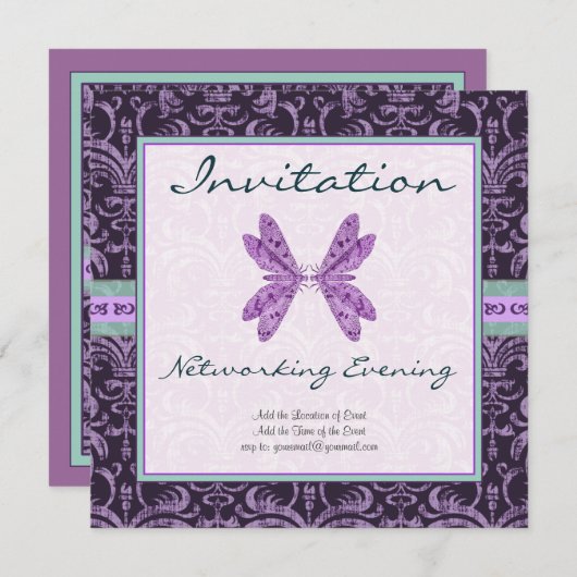 Netwerken, Matchmaking, Communicatie Gebeurtenis Kaart (Voorkant / Achterkant)