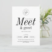 Netwerken Ontmoet & begroet minimalistische zakeli Kaart (Staand voorkant)