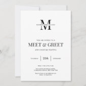 Netwerken Ontmoet & Groet Minimalistisch Modern Bu Kaart (Voorkant)