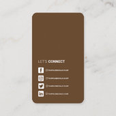 Netwerken QR-code professionele sociale media brui Visitekaartje (Achterkant)