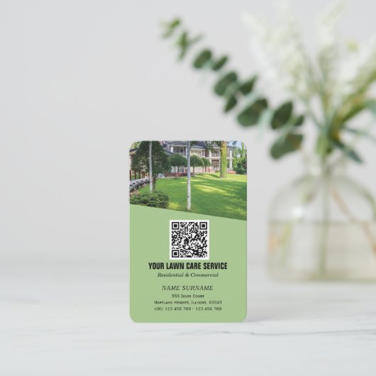 Netwerken QR-code Verticale bedrijfsauto Visitekaartje (Staand voorkant)