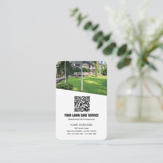 Netwerken QR-code Verticale thuiszorg Visitekaartje (Staand voorkant)