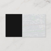 Netwerken | Technische geometrische Logo Visitekaartje (Achterkant)