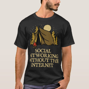 Netwerken zonder Camping Friends Camper T-shirt