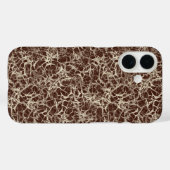 Netwerkende neuronen op wijnrood - naadloos patroo Case-Mate iPhone case (Achterkant (horizontaal))