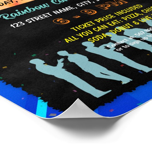 Netwerkevent flyer poster sjabloon (Hoek)