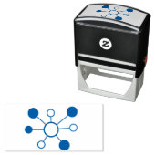 Netwerkhub-verbindingspictogram Zelfinktende Stempel (In situ)