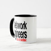 Netwerkingenieurs doen het beter mok (Voorkant links)