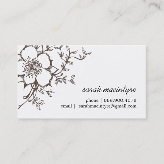  netwerkkaarten / oproepkaarten contactkaartje (Voorkant)