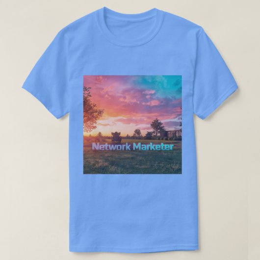 Netwerkmarketeer Sunset T-shirt (Design voorkant)