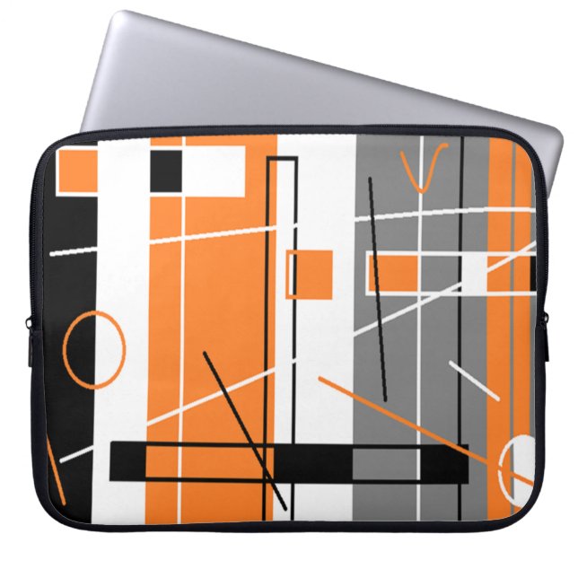 Netwerksysteemlijnen Laptop Computer Sleeve (Voorkant)