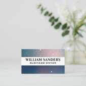 Netwerktechnologie achtergrond visitekaartje (Staand voorkant)