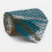 Netwerkverbindingen samenkomen stropdas (Opgerold)