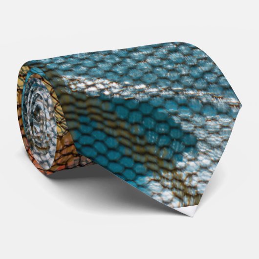 Netwerkverbindingen samenkomen stropdas (Opgerold)