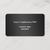 📶 Netwerkwachtwoord Gast WiFi Internet Logo Visitekaartje (Achterkant)
