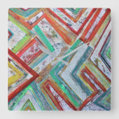 Netwerkwandklok Vierkante Klok (Voorkant)