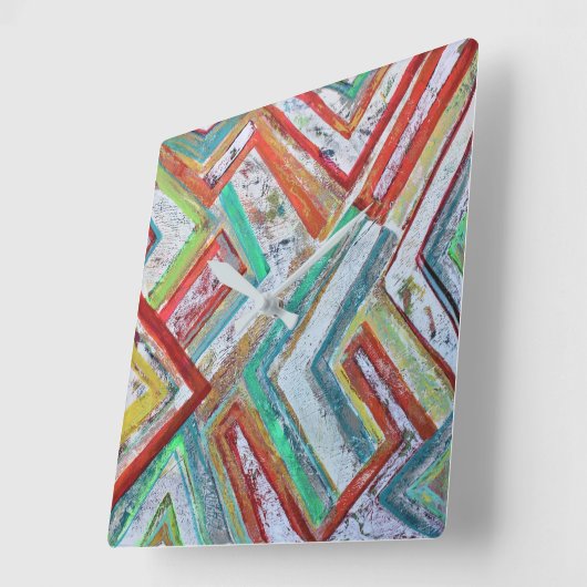 Netwerkwandklok Vierkante Klok (Hoek)