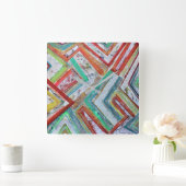 Netwerkwandklok Vierkante Klok (Huis)