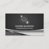 Network Communication Pictogram | Logo onderneming Visitekaartje (Voorkant)