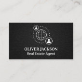 Network Communication Pictogram Visitekaartje (Voorkant)