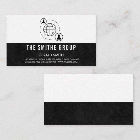 Network Communication Pictogram Visitekaartje (Voorkant / Achterkant)