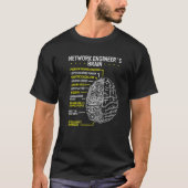 Network Engineer Brain Software Cloud Network Engi T-shirt (Voorkant)
