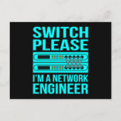 Network Engineer Computer IT Tech Programmer Geek Briefkaart (Voorkant)