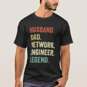 Network Engineer Dada Husband Network Specialist T-shirt (Voorkant)